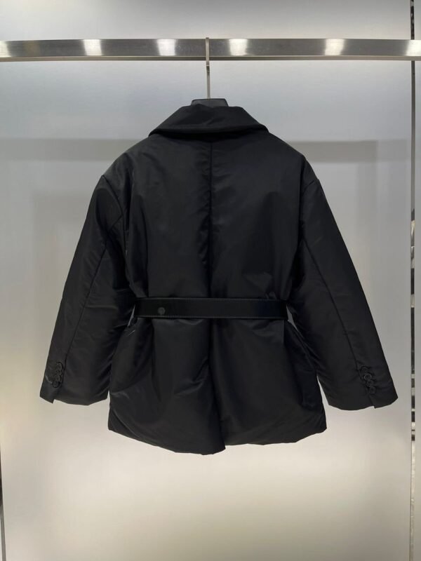 Re-Nylon donsjack zwart - Afbeelding 4