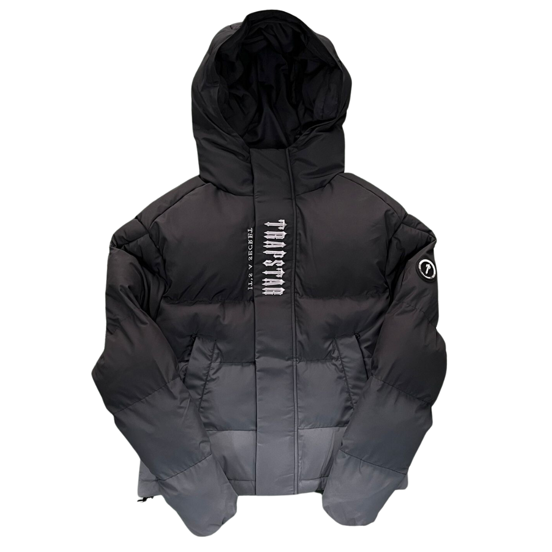 Decoded ? Gewatteerd jack met capuchon in zwart