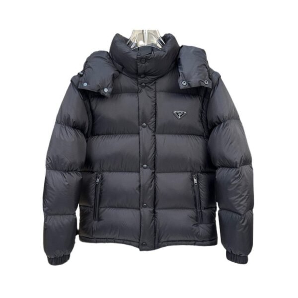 Re-Nylon donsjack en vest zwart