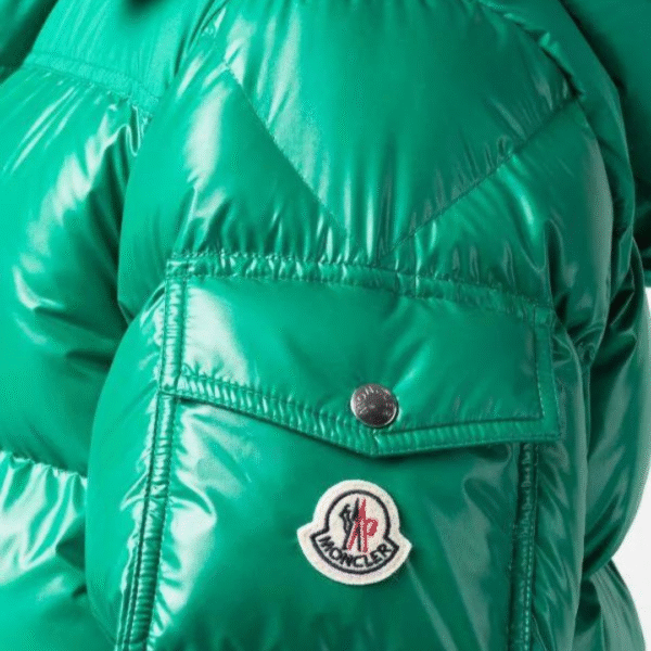 Donsjack met capuchon en veren - Afbeelding 5