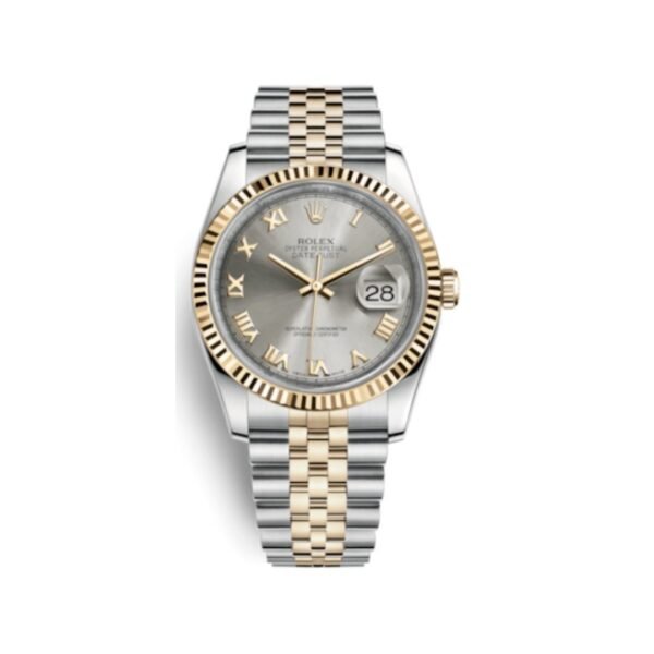 DATEJUST 36 mm Bianco Oro Giallo 116233 DateJust