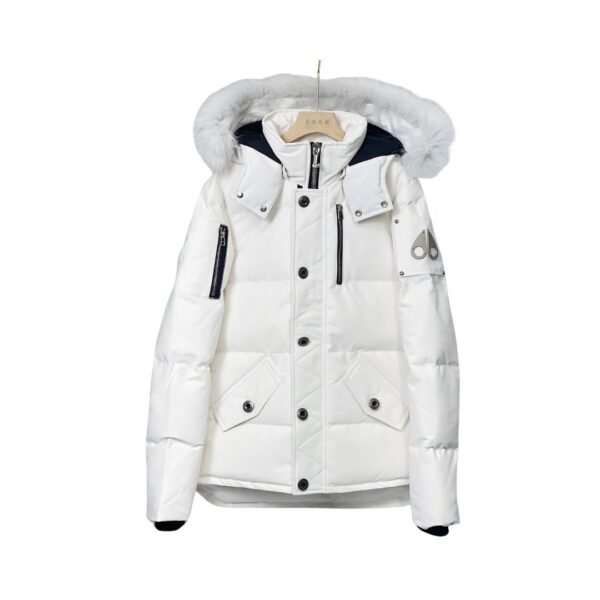 Witte korte bontjas