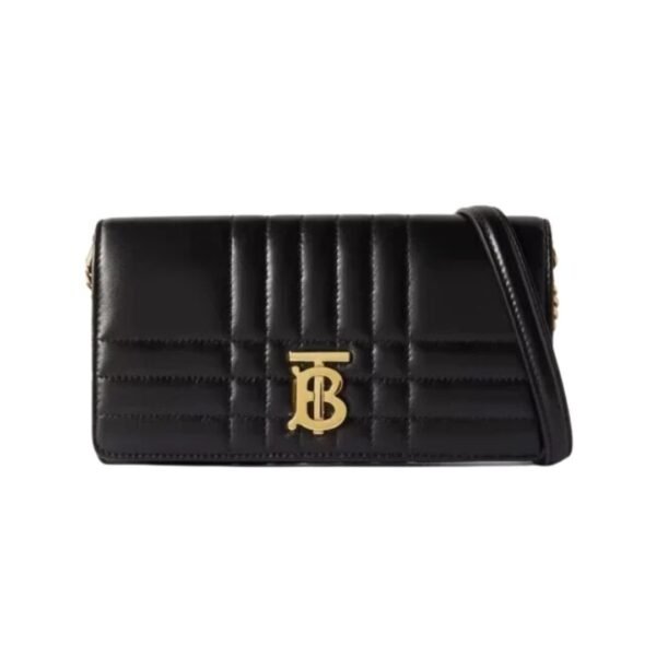 Dames Lola portemonnee met band zwart 23 cm