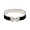 Zwarte metalen armband