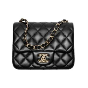Mini Classic Flap Zwart 17 cm