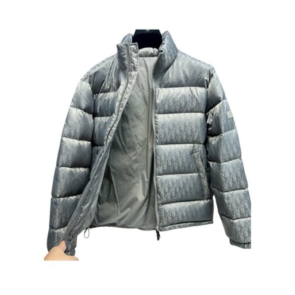 Schuine Pufferjas Grijs - Afbeelding 3