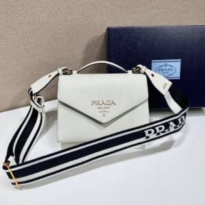 Alternative view of Monochroom Saffiano Wit 21 cm