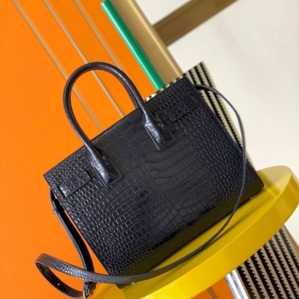 Sac de Jour Zwart/Goudbruin 32 cm - Afbeelding 4