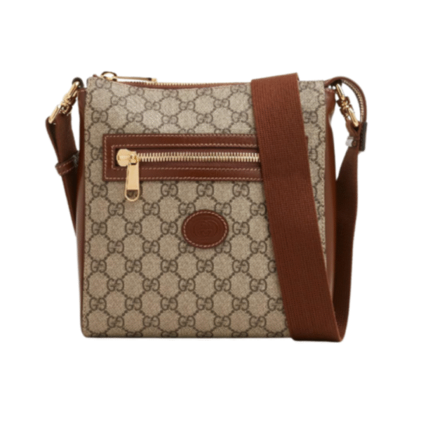 Supreme Messenger Bag Beige/Bruin 21 cm