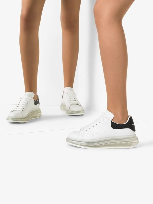 Oversized platform sneakers van leer - Afbeelding 3