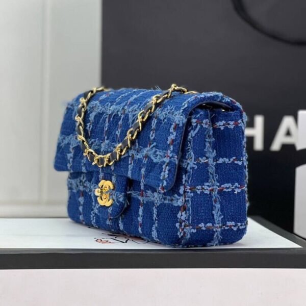 Classic Flap mini blauw/goud 20 cm - Afbeelding 5