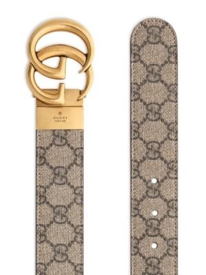 Alternative view of GG Marmont Wit/Beige 4 cm