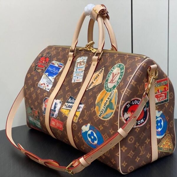 Keepall Bruin/Roze 45 cm - Afbeelding 2