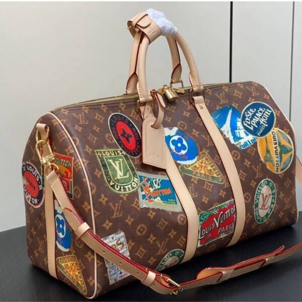 Keepall Bruin/Roze 45 cm - Afbeelding 4