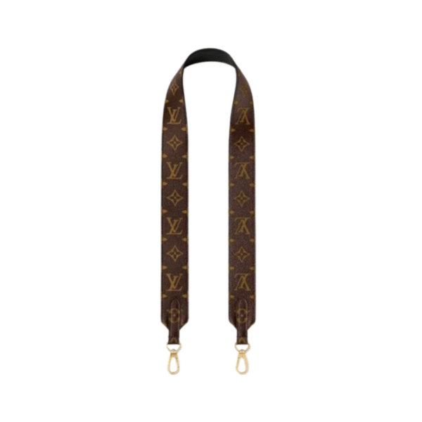 Schouderband Monogram Bruin 90 cm
