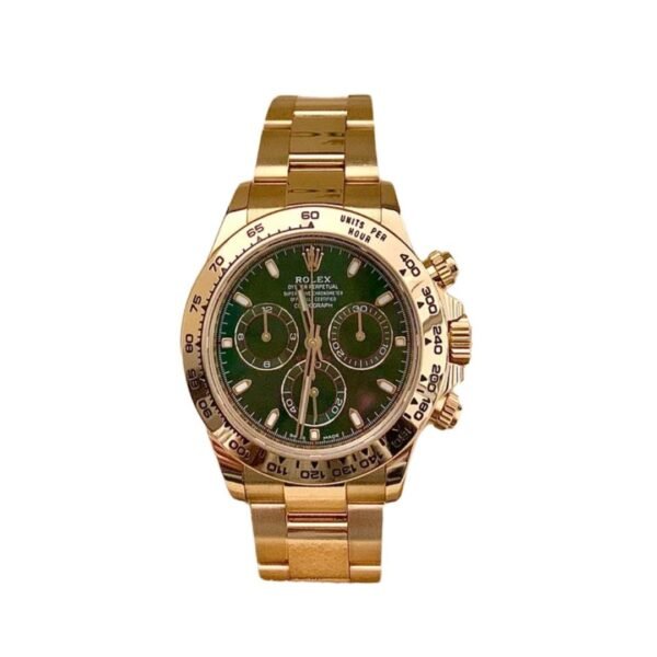 DAYTONA JOHN MAYER Oro Giallo Quadrante Verde MEI INDOSSATO Daytona - Afbeelding 2