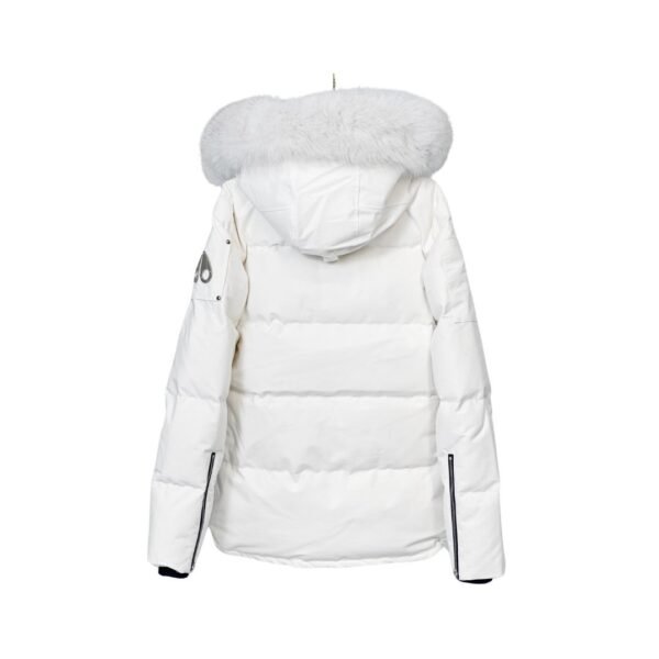 Witte korte bontjas - Afbeelding 2