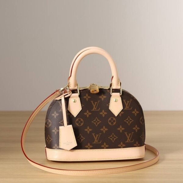Alma BB Monogram Bruin/Roze 25 cm - Afbeelding 3