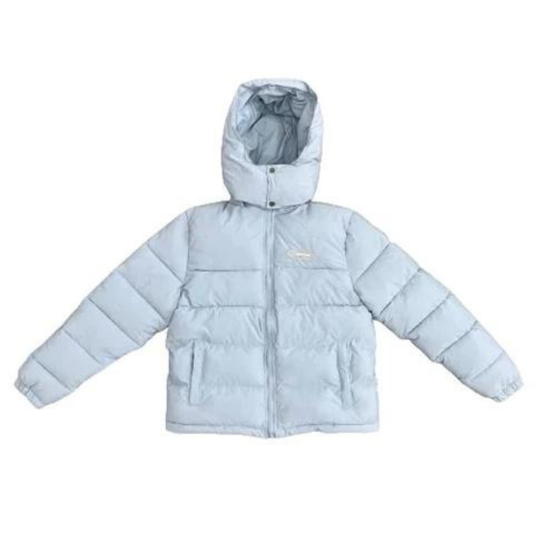 Donsjack in lichtblauw