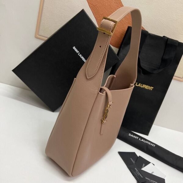 Le 5 a 7 hobo tas stoffig grijs 30 cm - Afbeelding 3