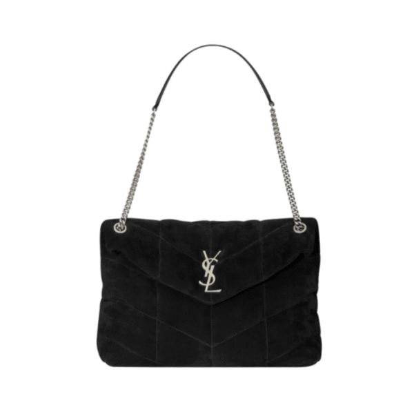 Loulou Puffer Velvet Zwart 35 cm