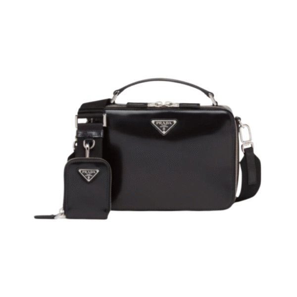 Brique Saffiano Zwart 22 cm
