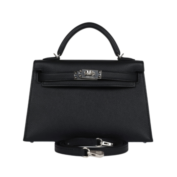 Kelly Epsom Zwart/Zilver 20 cm