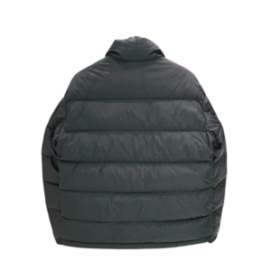 Alternative view of Zwarte bedrukte nylon donsjas