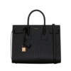 Sac de Jour Zwart/Goudbruin 32 cm