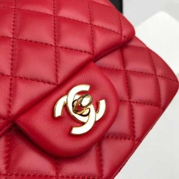 Mini Classic Flap Rood 17 cm - Afbeelding 3