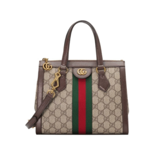 Ophidia GG Supreme Medium Tote Donkere Koffie 24 cm