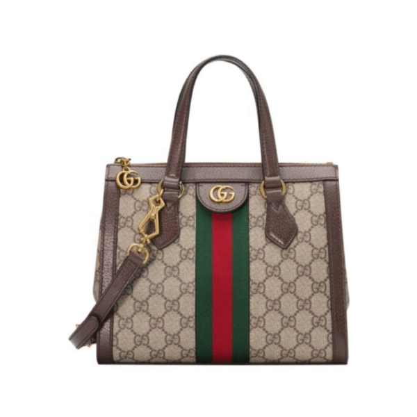 Ophidia GG Supreme Medium Tote Donkere Koffie 24 cm