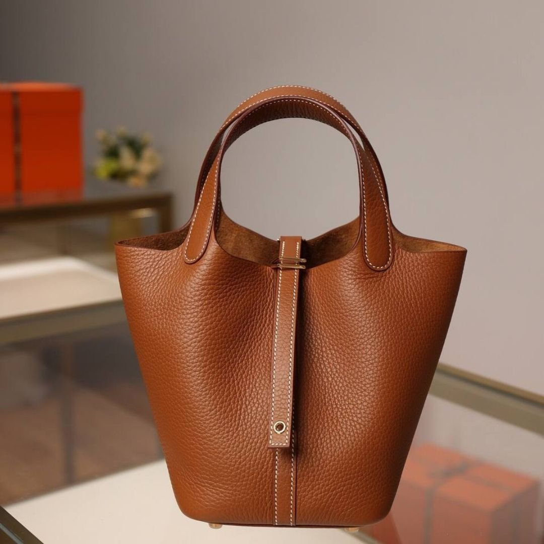 Picotin Lock Togo Bruin 22 cm - Afbeelding 2