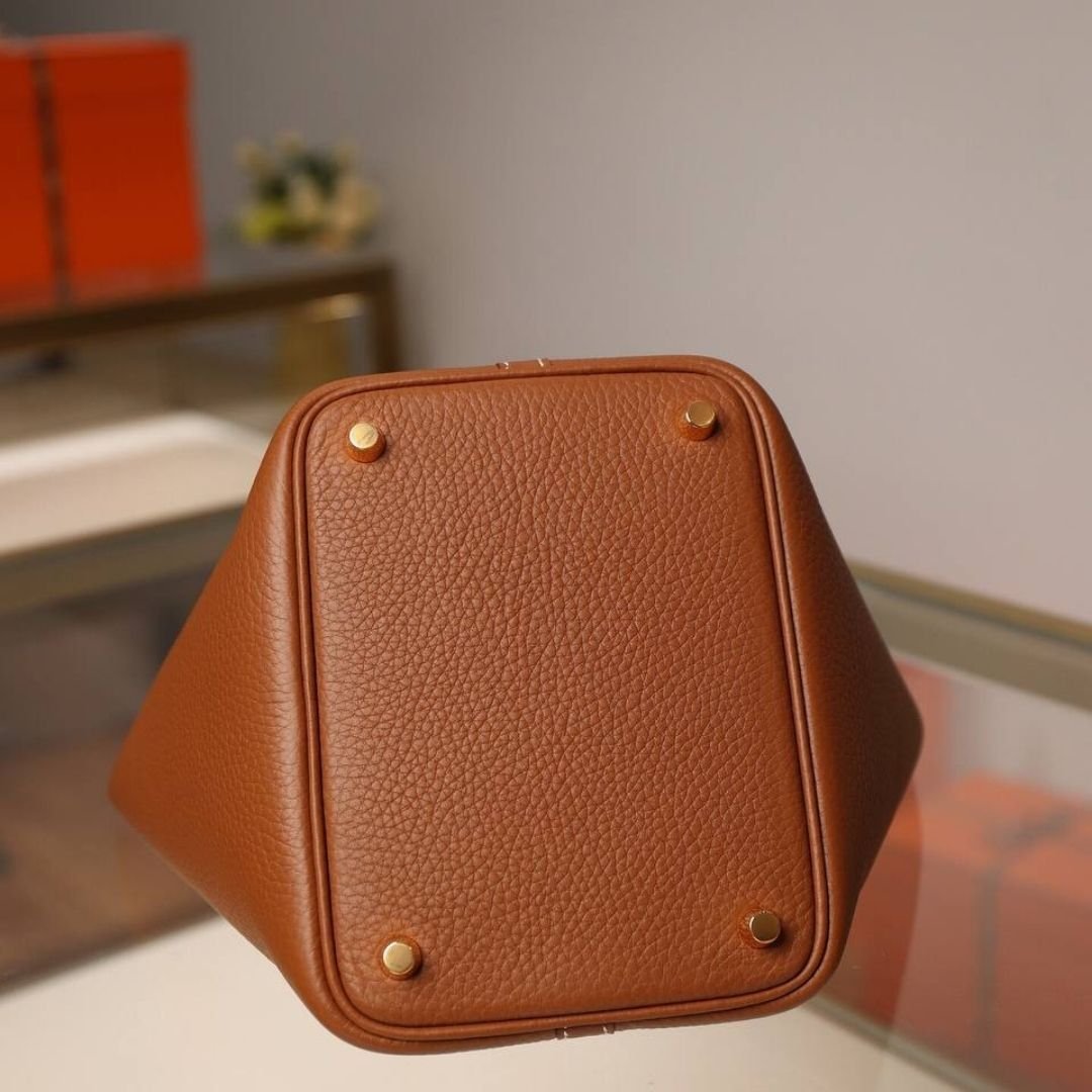 Picotin Lock Togo Bruin 22 cm - Afbeelding 5