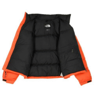 Alternative view of Heren winter donsjack in Fierce Orange