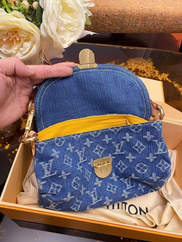 Mini Pleaty Monogram Denim 26 cm - Afbeelding 5