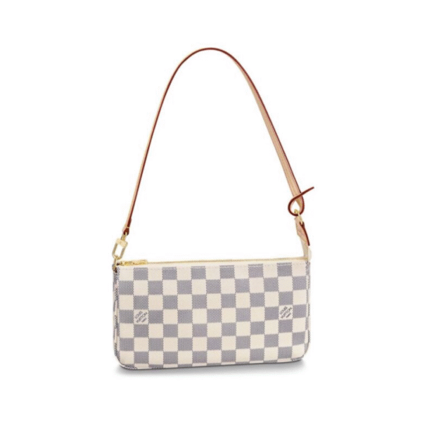 Damier Pochette Wit 23,5 cm