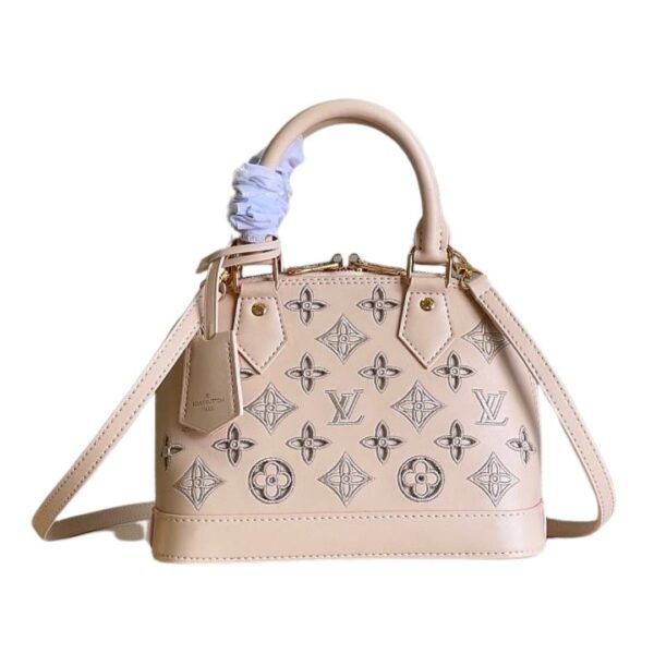 Alma BB beige leren tas 23,5 cm