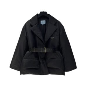 Re-Nylon donsjack zwart