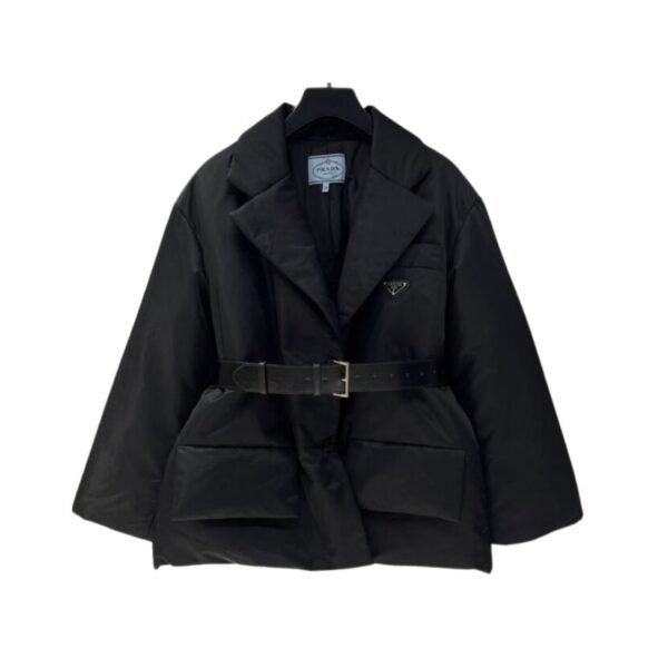 Re-Nylon donsjack zwart