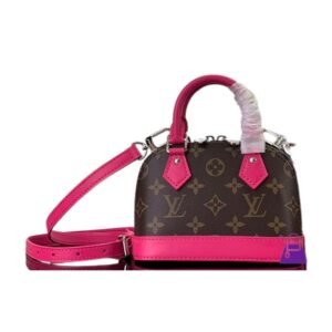 Alma BB Bag Bruin en Roze 18cm