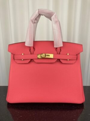 Alternative view of Birkin 25 Rouge Pivoine (2R) Togo