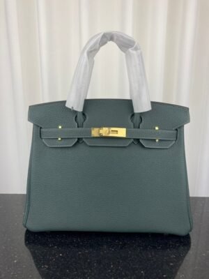 Alternative view of Birkin Amandelgroene Tas