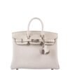 Birkin Touch 25 Concrete Mat & Togo Palladium Hardware