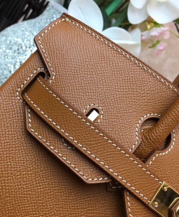 Birkin 30 Epsom Light Koffie - Afbeelding 6