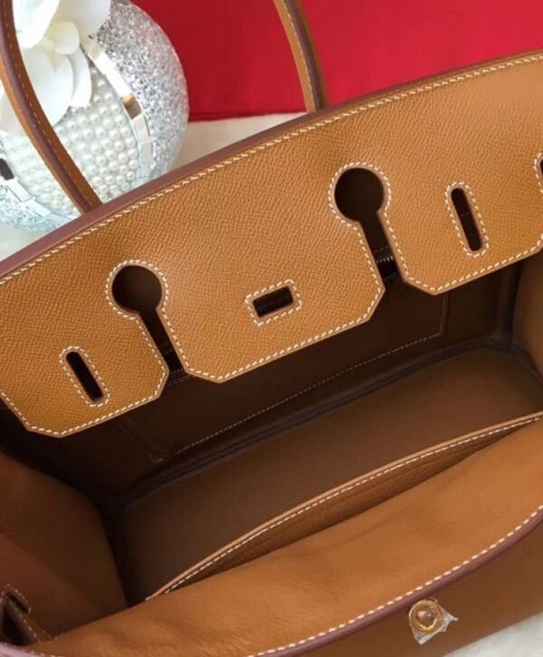 Birkin 30 Epsom Light Koffie - Afbeelding 7