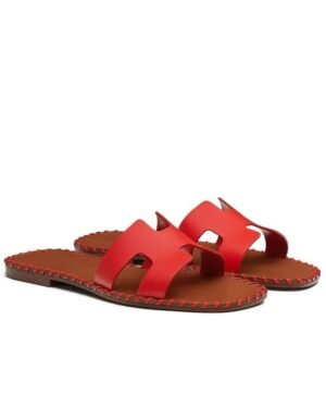 Dames Oranje Sandaal Rood