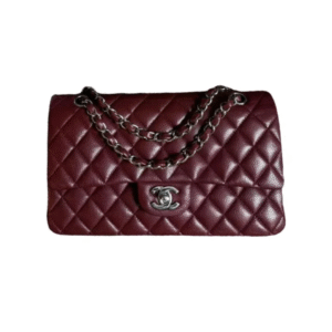 11.12 Bordeaux Met zilveren hardware 25,5 cm