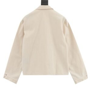 Alternative view of Fluwelen denim blousonjack.
