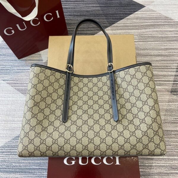 GG Medium Shopper Beige/Bruin 30 cm - Afbeelding 2